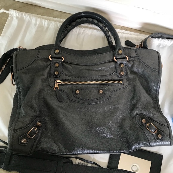 balenciaga city bag anthracite